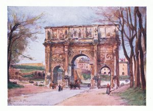 Arco de Constantino, de Roma publicada por A & C Black Ltd, 1925 de Alberto Pisa